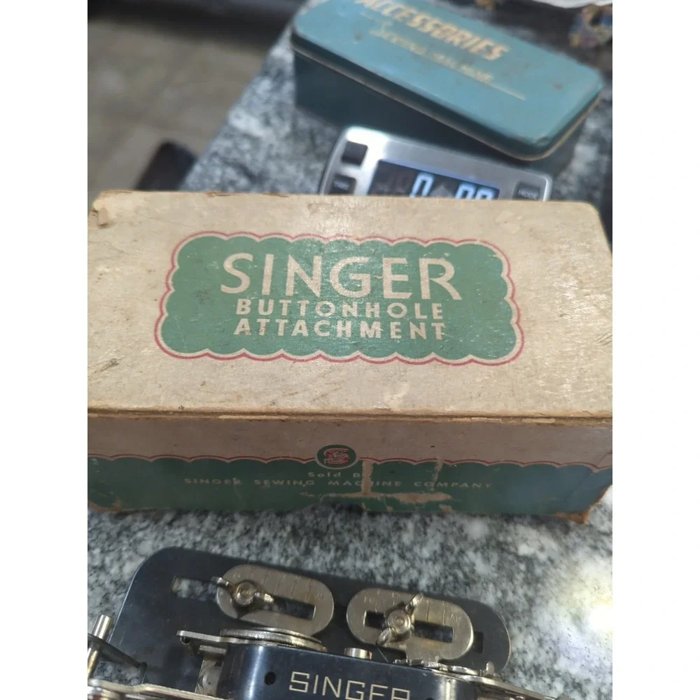 Vintage Singer Buttonhole Attachment Simanco #121795 in Box